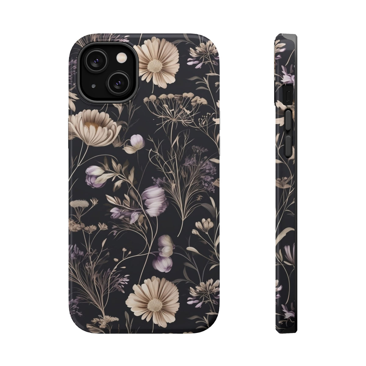 Dark Floral Magnetic Phone Case, alternate view
