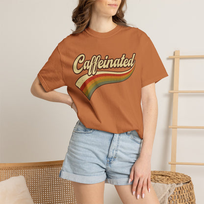 Caffeinated Retro Stripe Tee