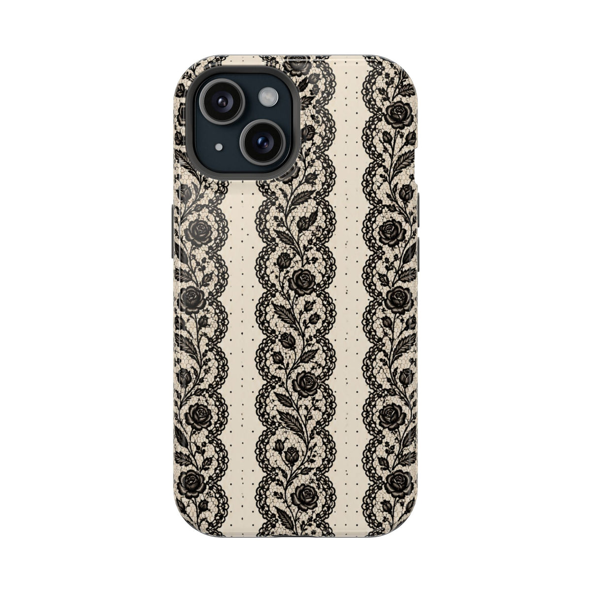 Lace Stripes Magnetic Phone Case, alternate view