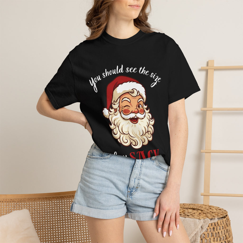 Santa 'You Should See the Size of My Sack' Christmas Tee Printify
