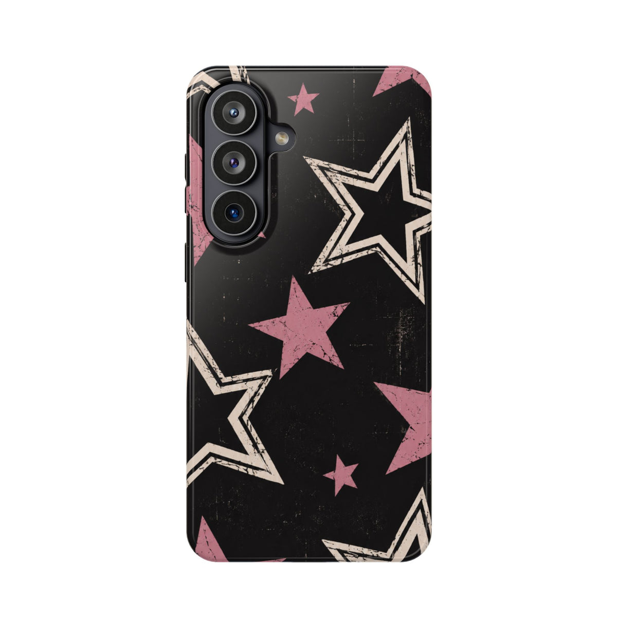 Pink Retro Stars Magnetic Phone Case, alternate view