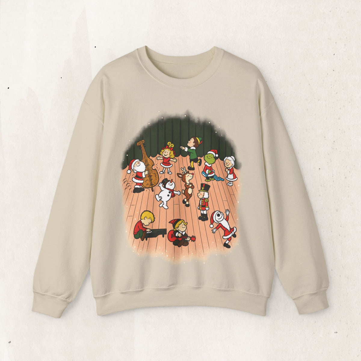 Peanuts Parody Christmas Characters sweatshirt