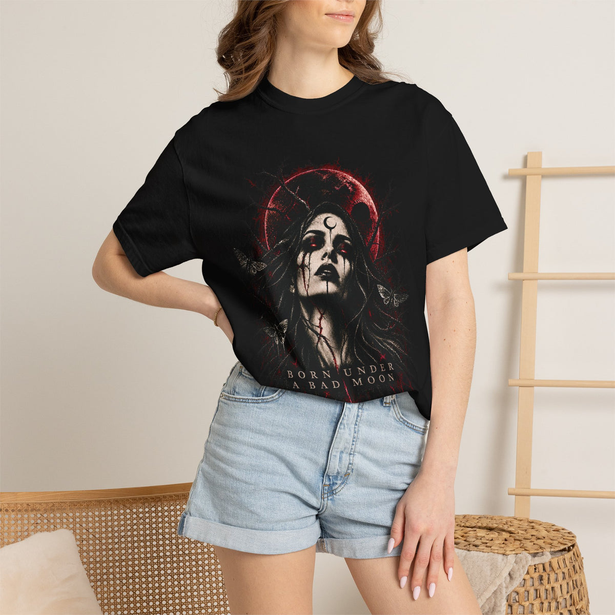 Dark Gothic "Born Under a Bad Moon" Tee