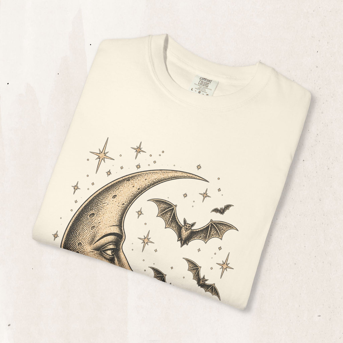 Crescent Moon & Bats Tee