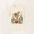Grinch Vintage Graphic Tee – Retro Christmas Shirt – Natural