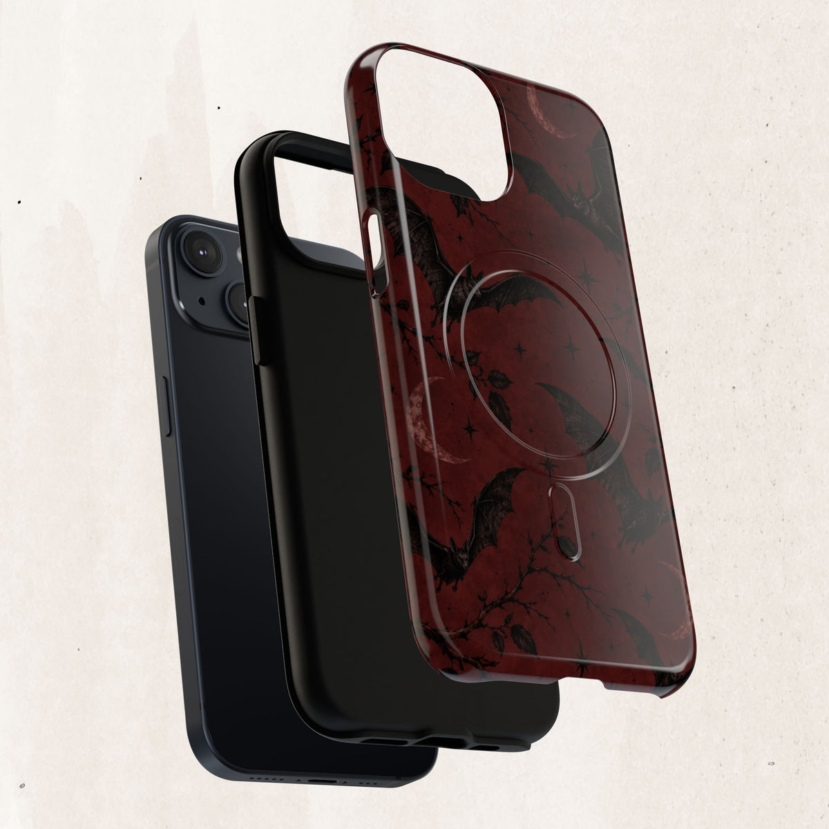 Gothic Bat Moon Magnetic Phone Case