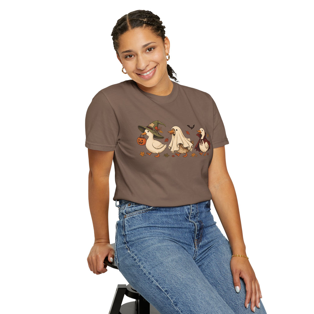 Halloween Ducks Tee in Espresso, alternate view