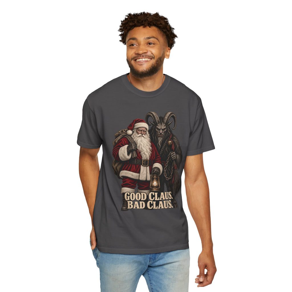 Santa & Krampus Christmas Graphic Tee