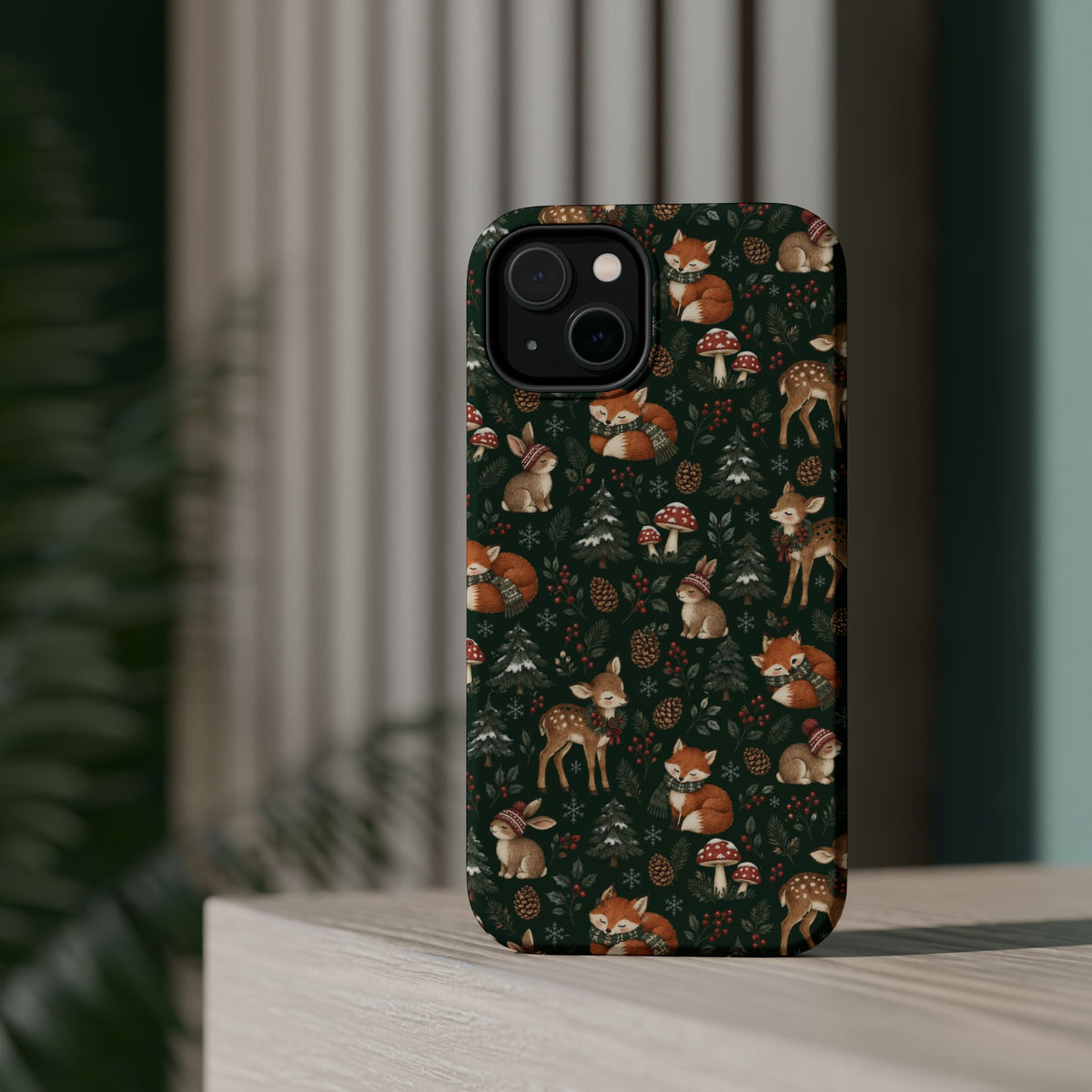 Woodland Fox & Deer MagSafe Phone Case, alternate view