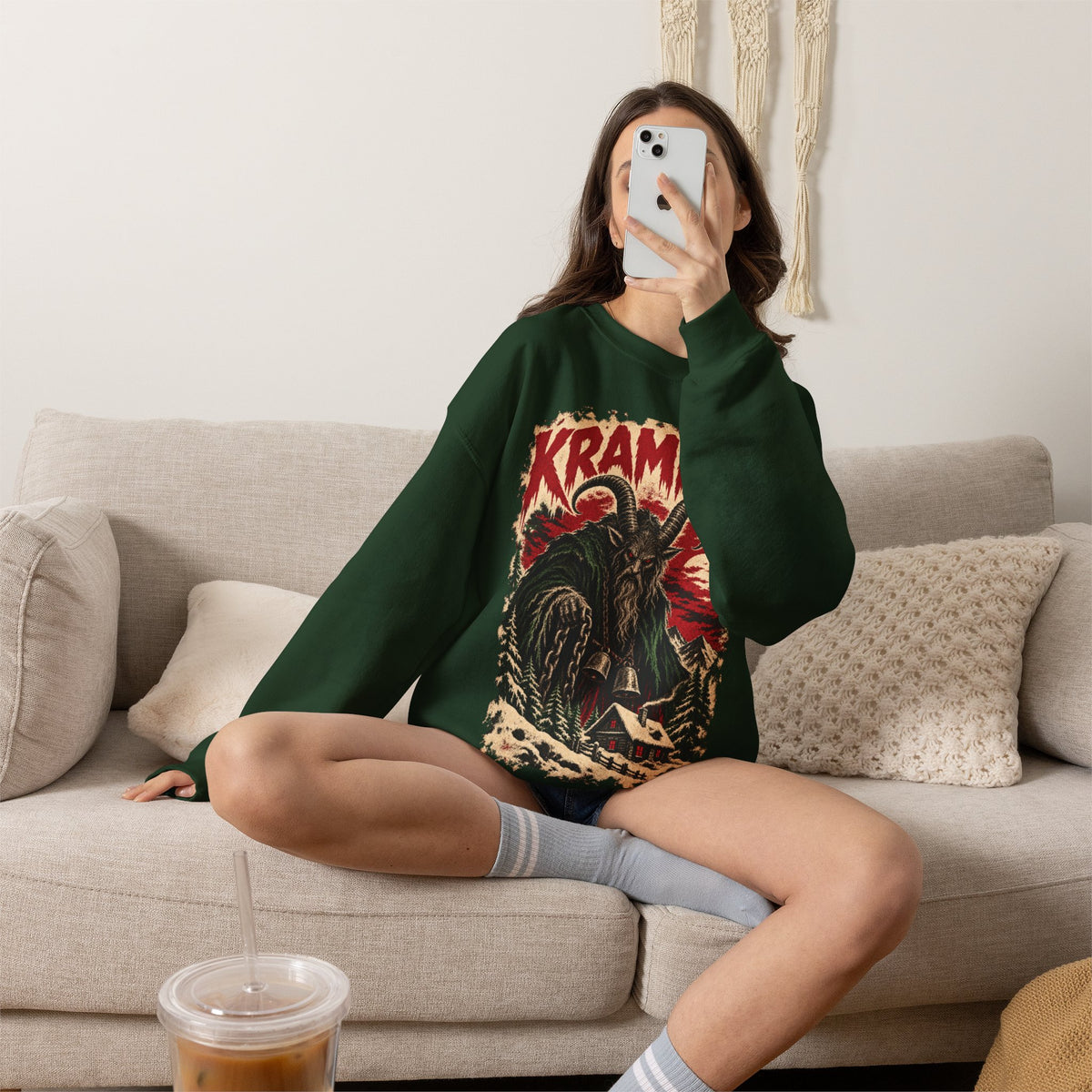 Krampus Horror Movie Poster sweatshirt