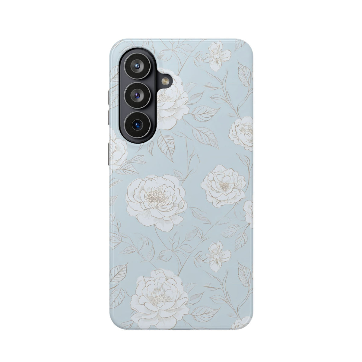 Blue Floral Magnetic Phone Case, alternate view