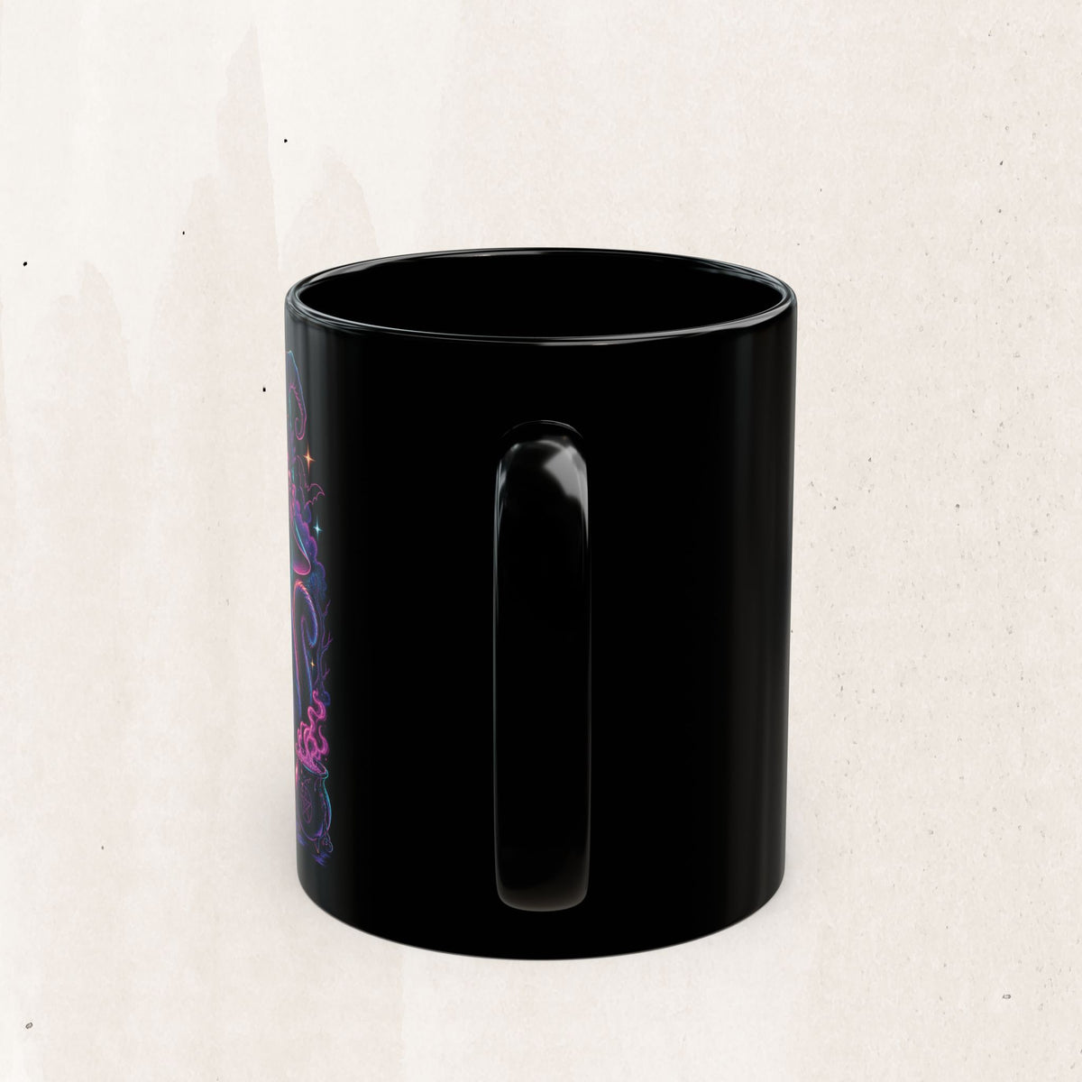Neon Mystic Witch Cat Mug