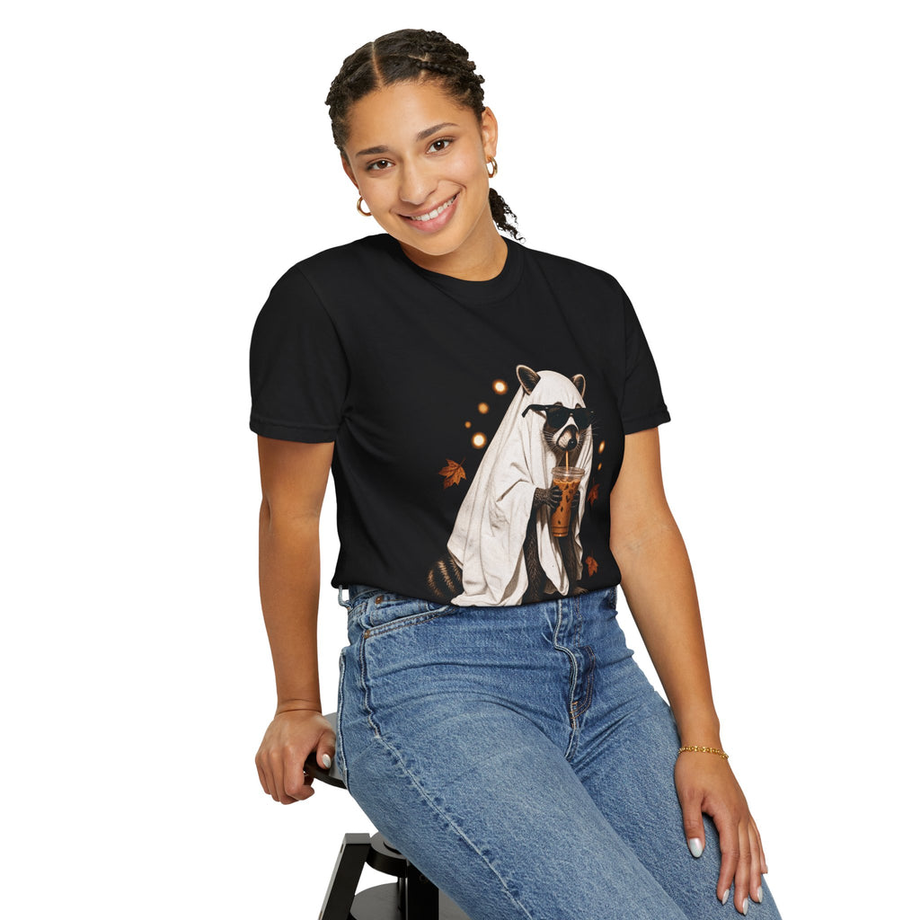 Halloween Raccoon Ghost Costume Tee
