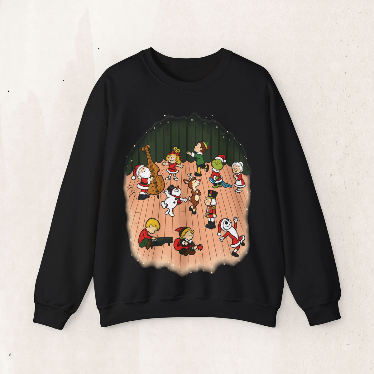 Peanuts Parody Christmas Characters sweatshirt