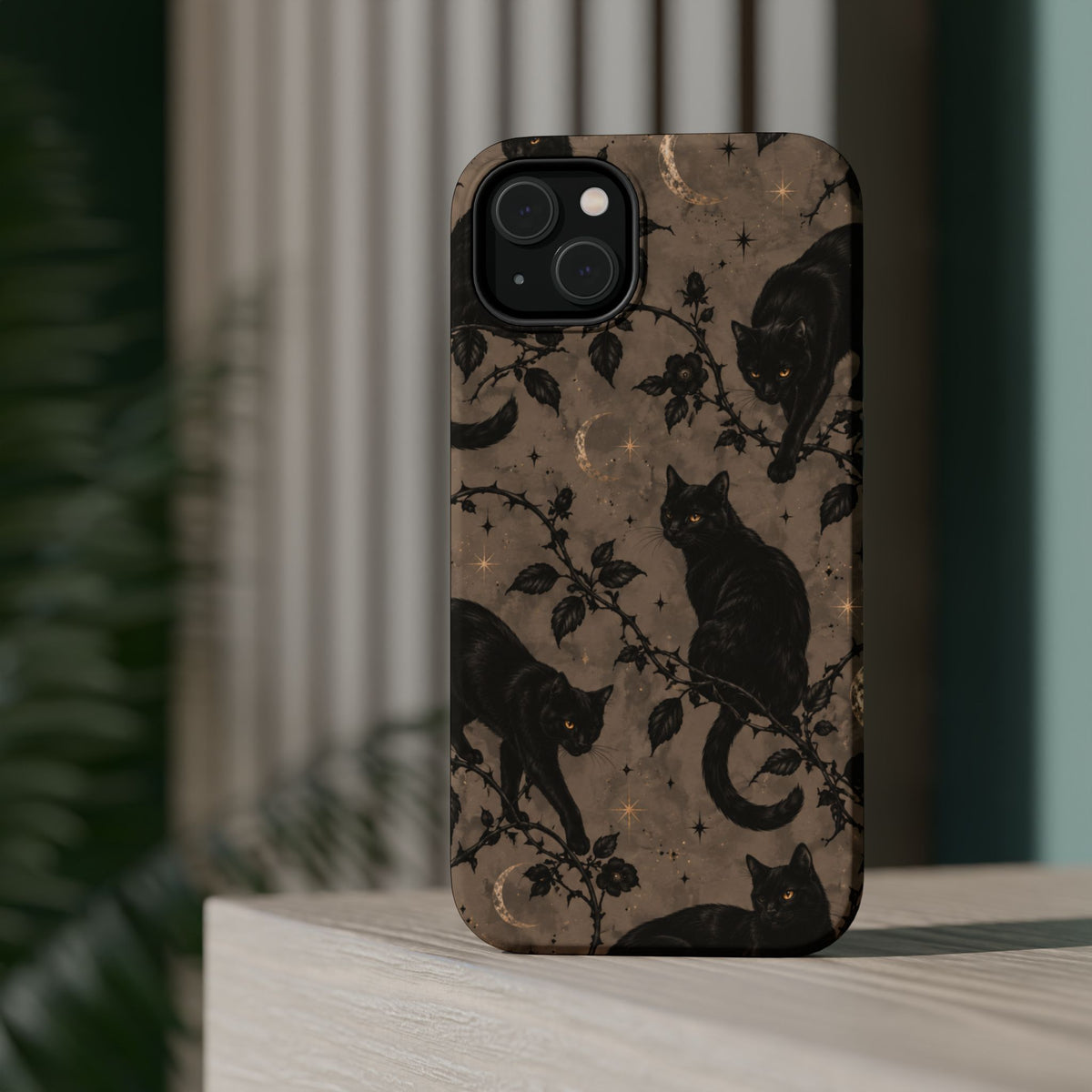 Vintage Black Cats Tough Phone Case
