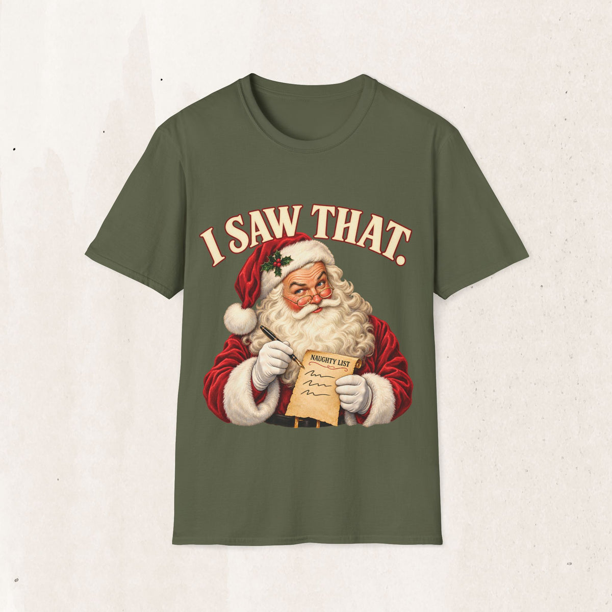 Santa Claus "I Saw That" Graphic Tee