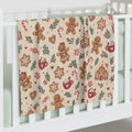 Gingerbread Christmas Baby Swaddle Blanket – White