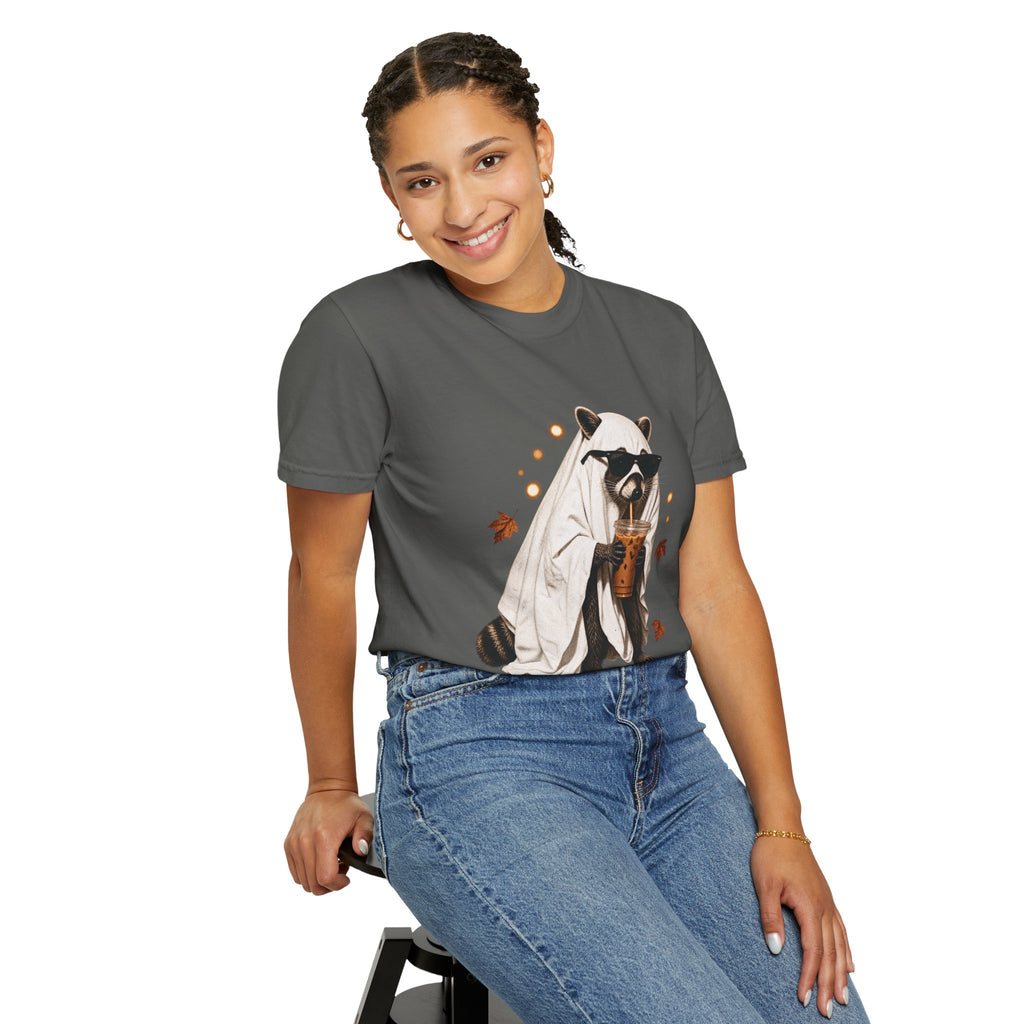 Halloween Raccoon Ghost Costume Tee