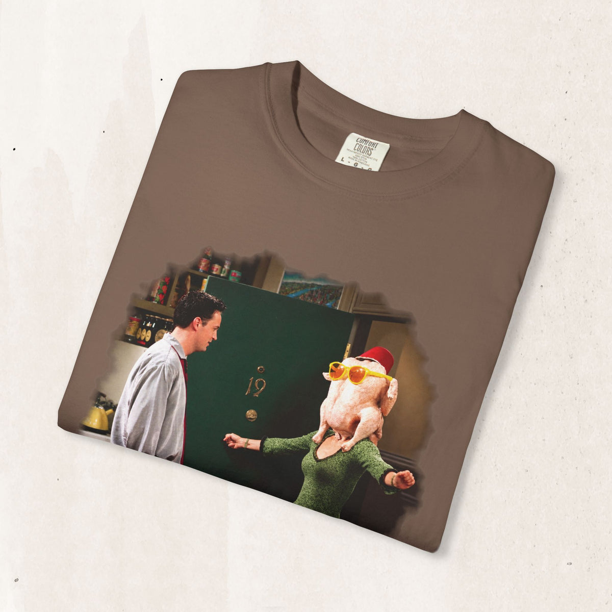 Give Thanks FRIENDS Thanksgiving Tee in Black, alternate view