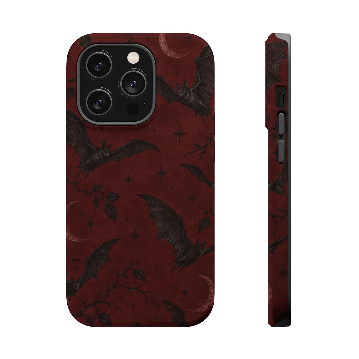 Gothic Bat Moon Magnetic Phone Case, alternate view