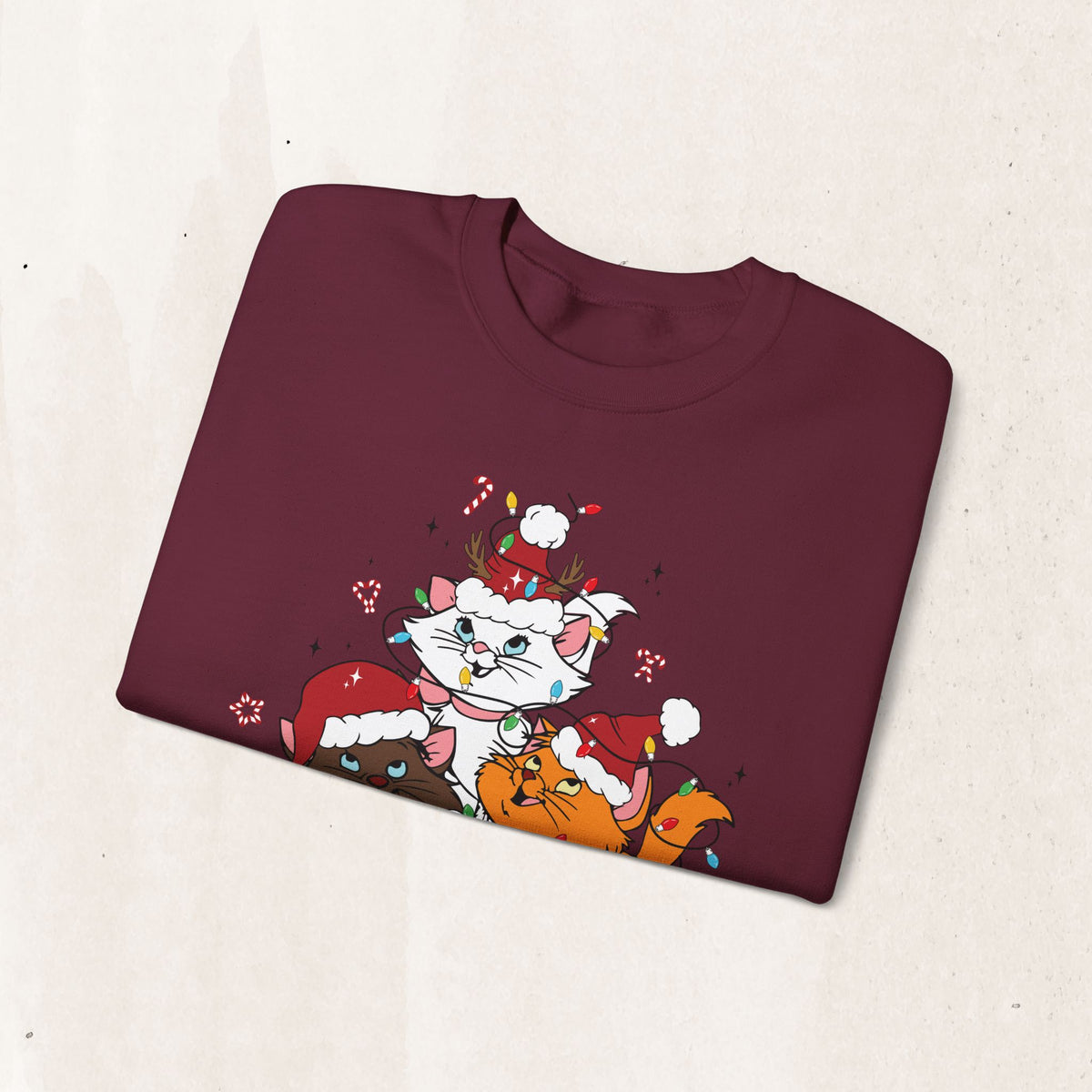 Festive Cartoon Friends Christmas Crewneck Sweatshirt – photo 2