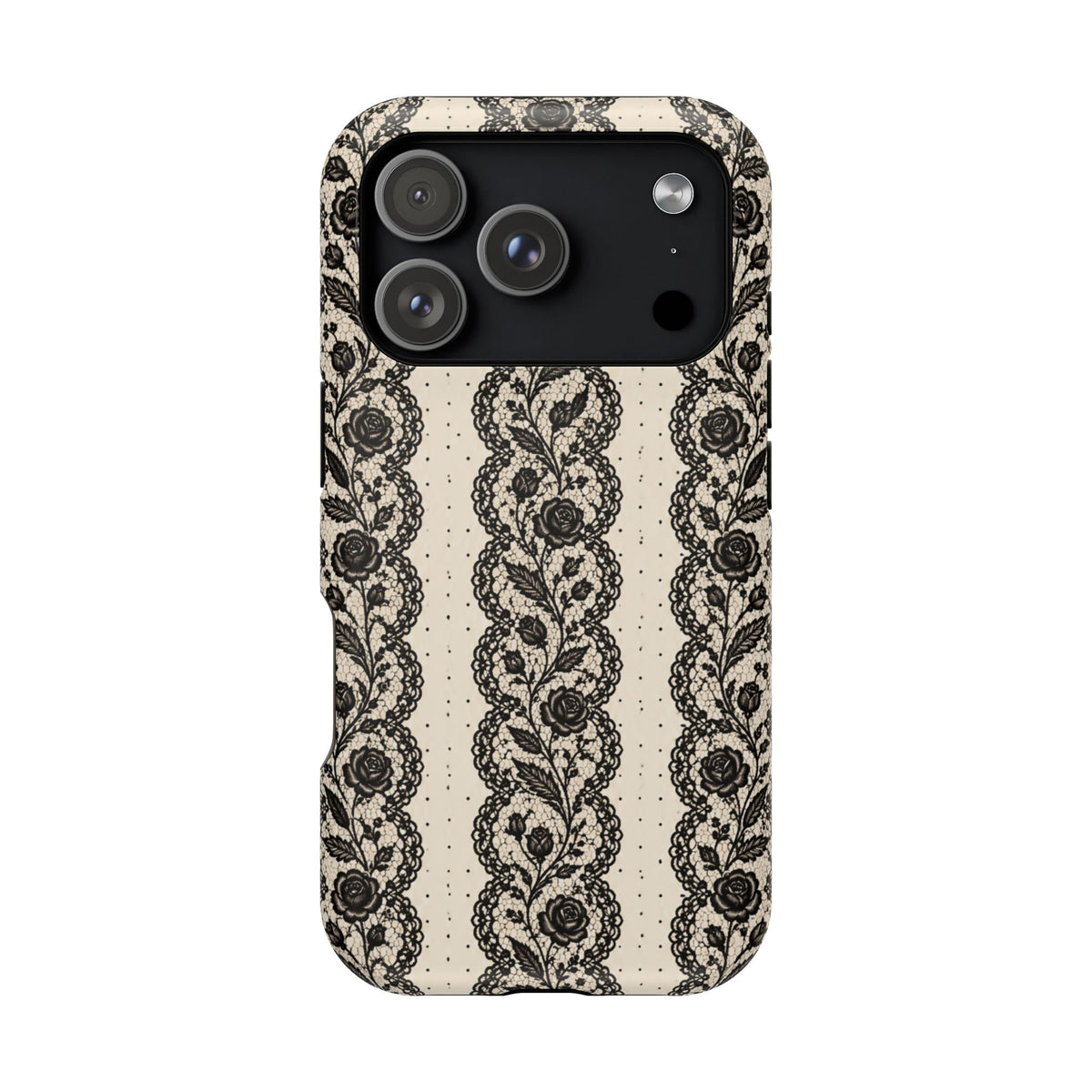Lace Stripes Magnetic Phone Case, alternate view