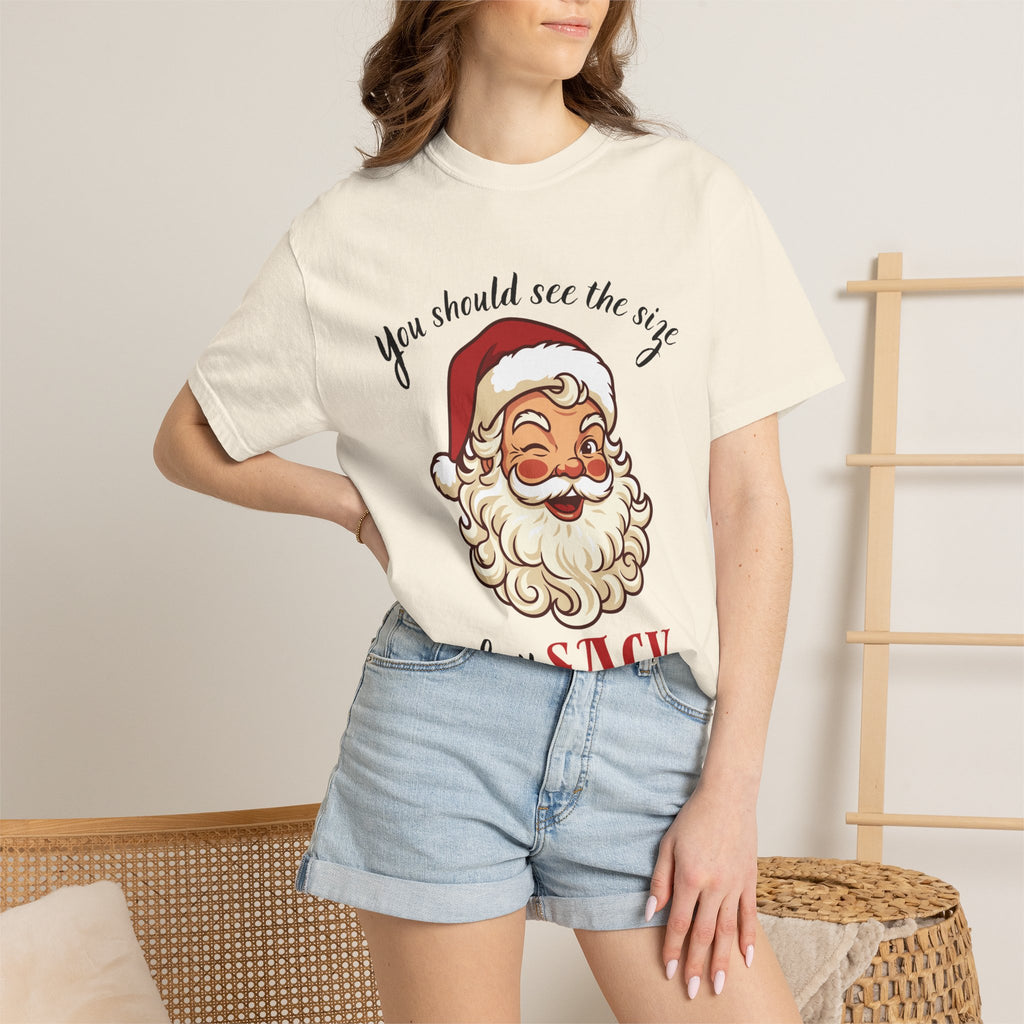 Santa 'You Should See the Size of My Sack' Christmas Tee Printify