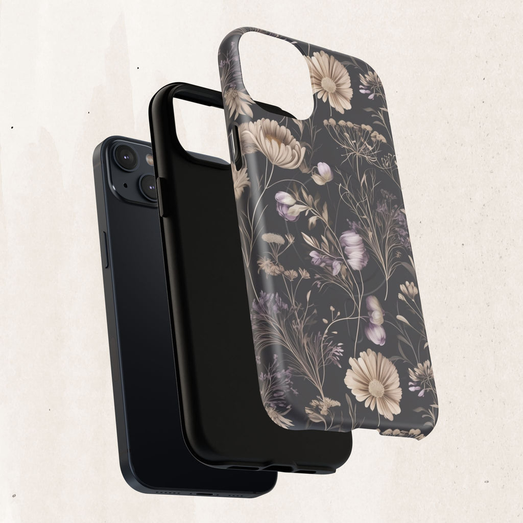 Floral Noir Tough Magnetic Phone Case
