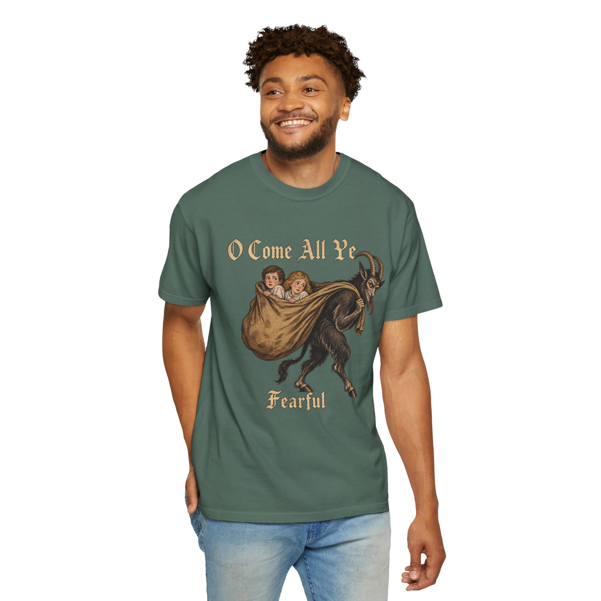 Vintage Krampus Christmas Tee Printify