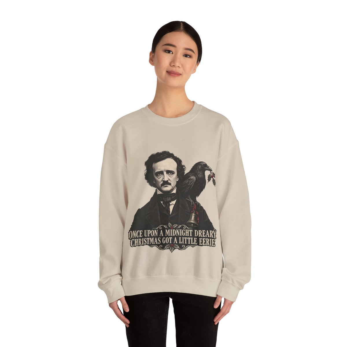 Edgar Allan Poe Christmas Crewneck Sweatshirt