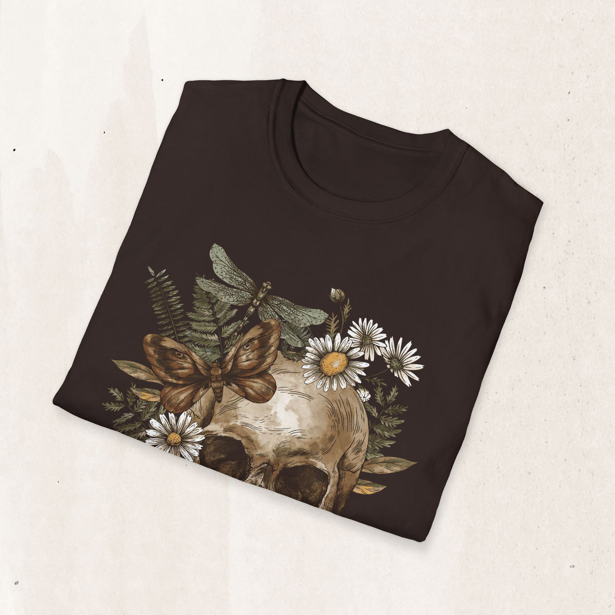 Floral Skull Graphic Tee