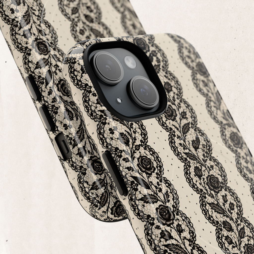 Lace Stripes Magnetic Phone Case