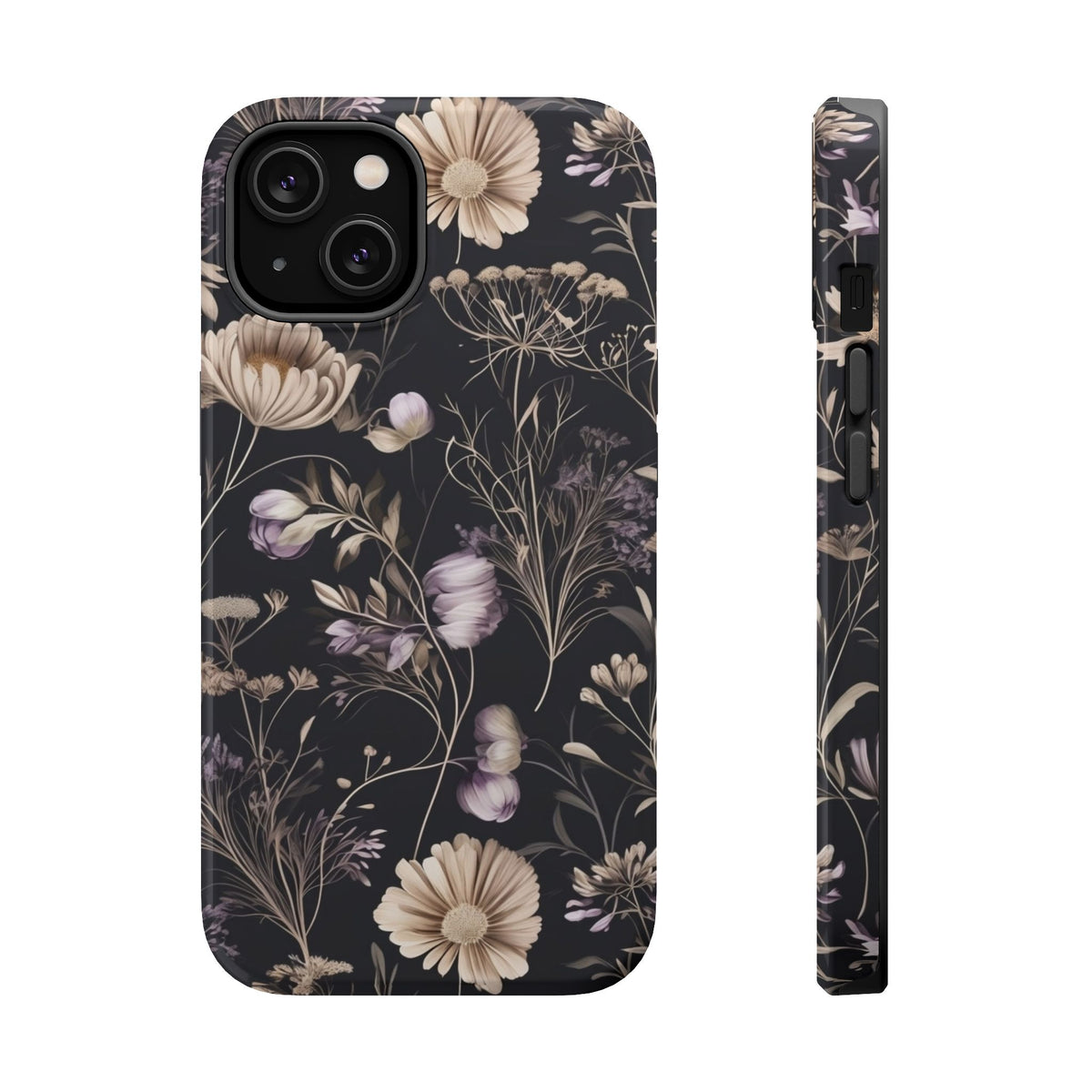 Dark Floral Magnetic Phone Case