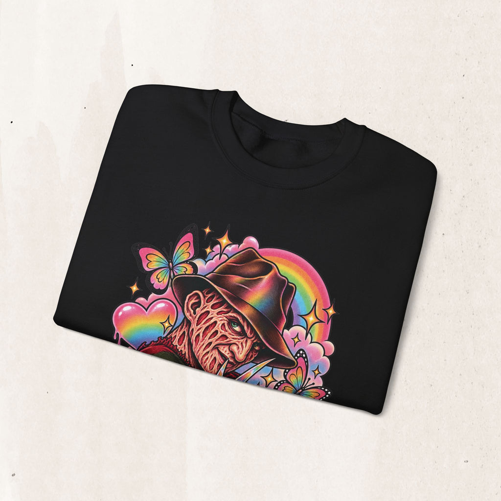Freddy Krueger Rainbow Crewneck Sweatshirt
