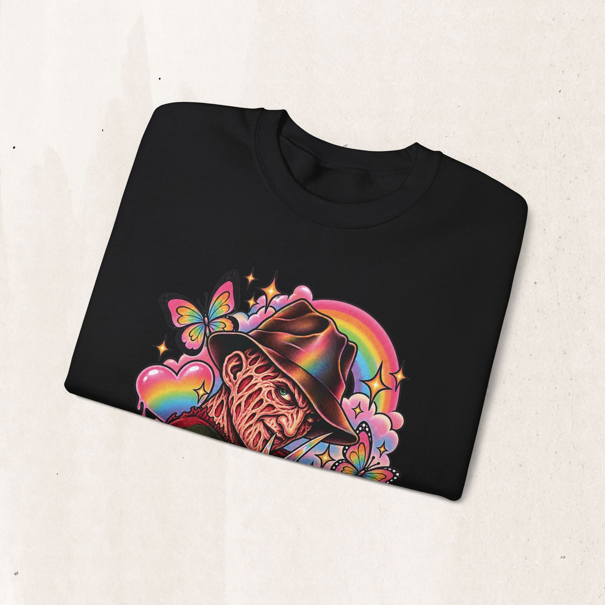 Freddy Krueger Rainbow Crewneck Sweatshirt
