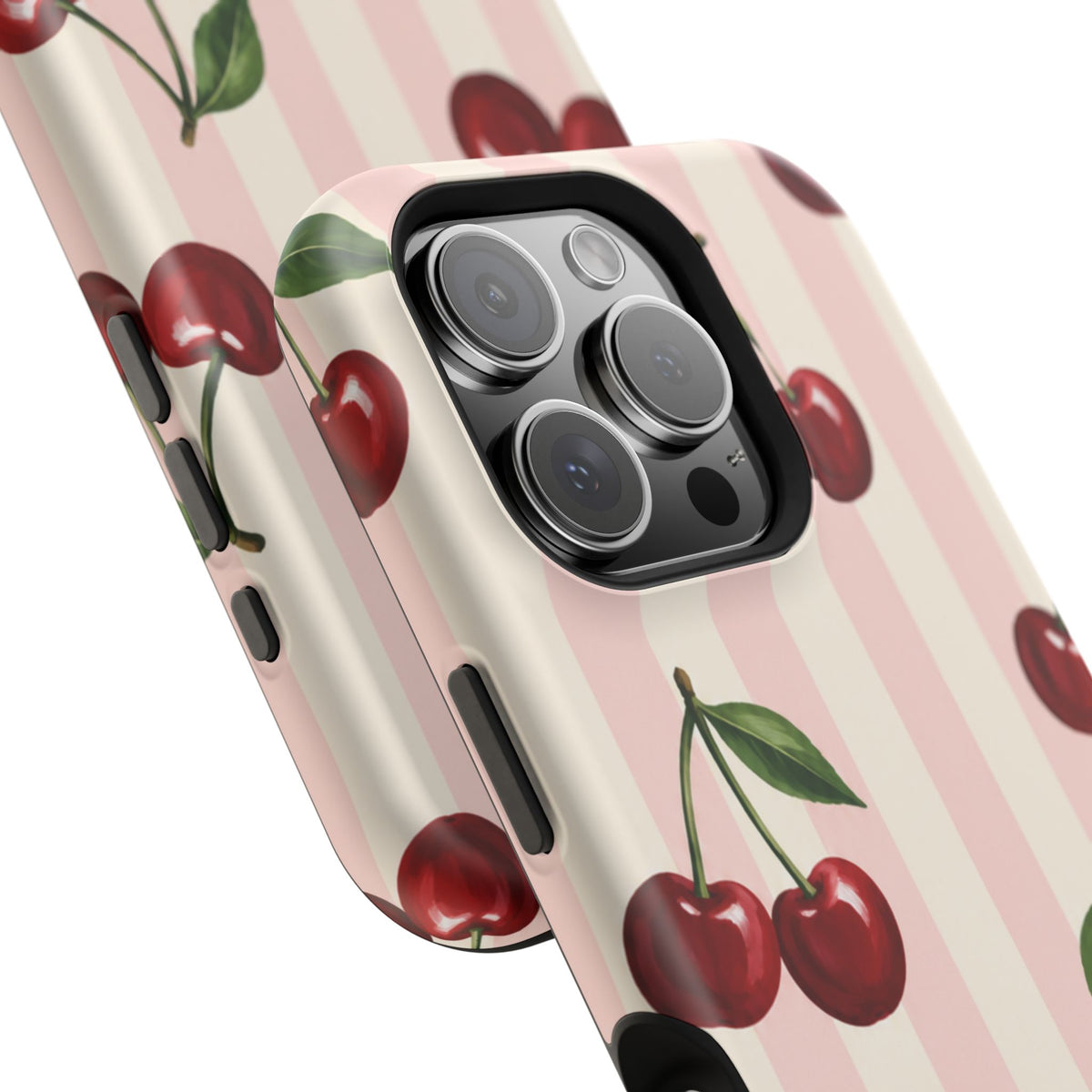 Cherry Stripe Magnetic Phone Case