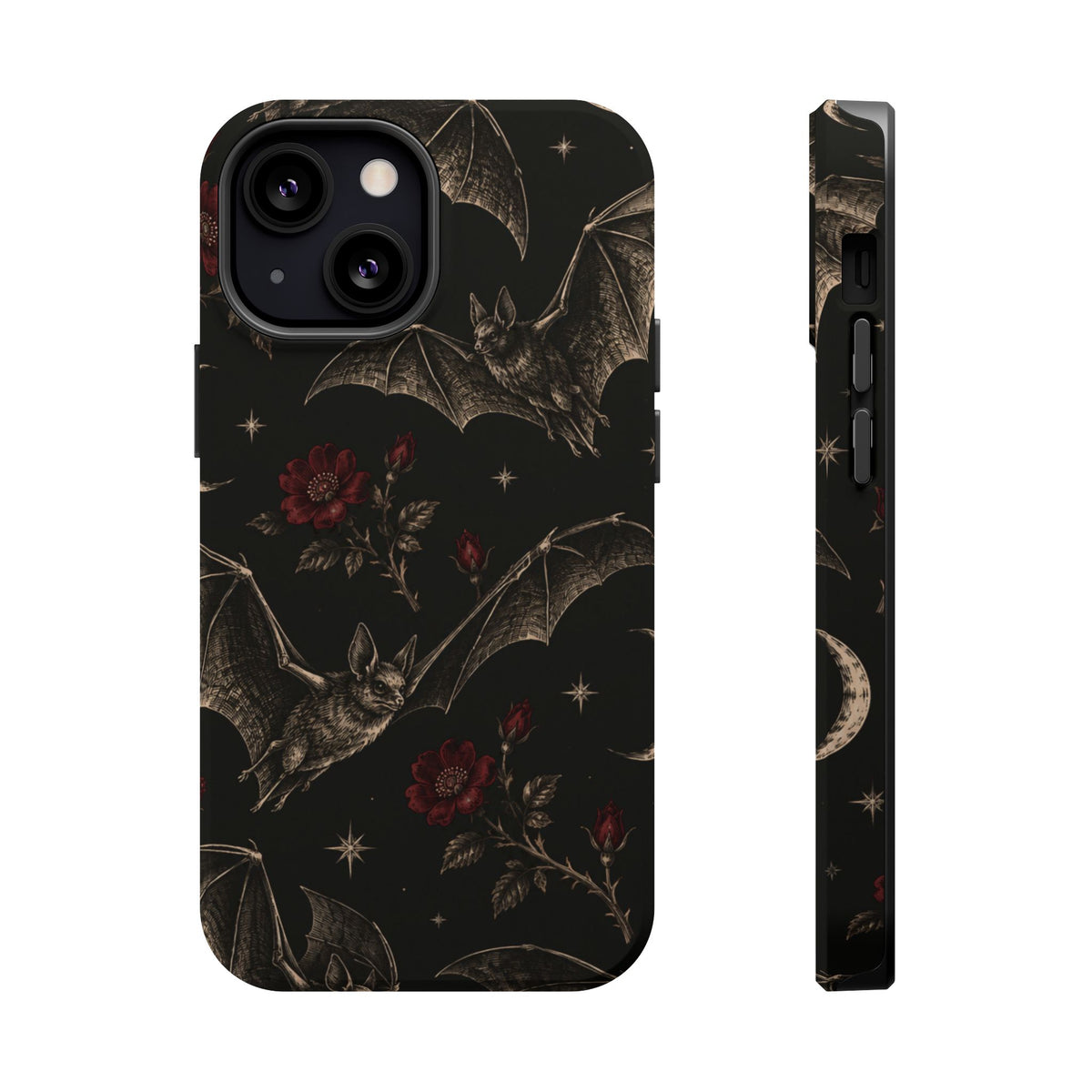 Gothic Bat & Moon Magnetic Phone Case, alternate view
