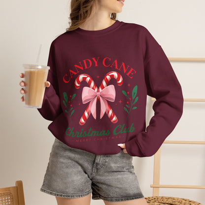 Candy Cane Christmas Club Crewneck Sweatshirt