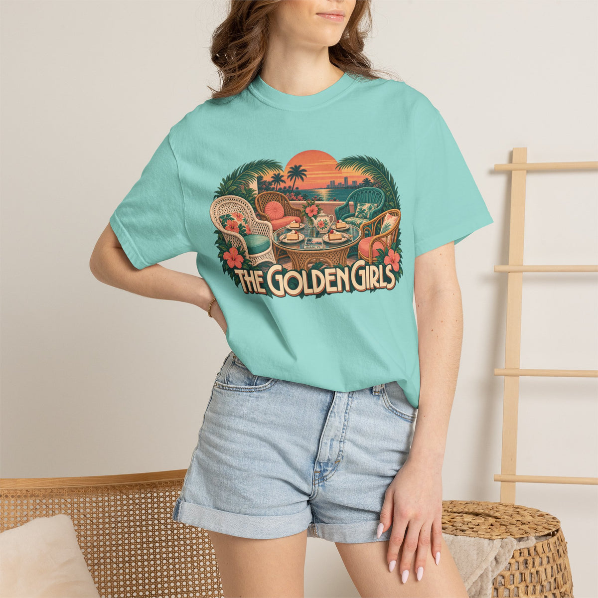 Golden Girls Retro Sunset Tee