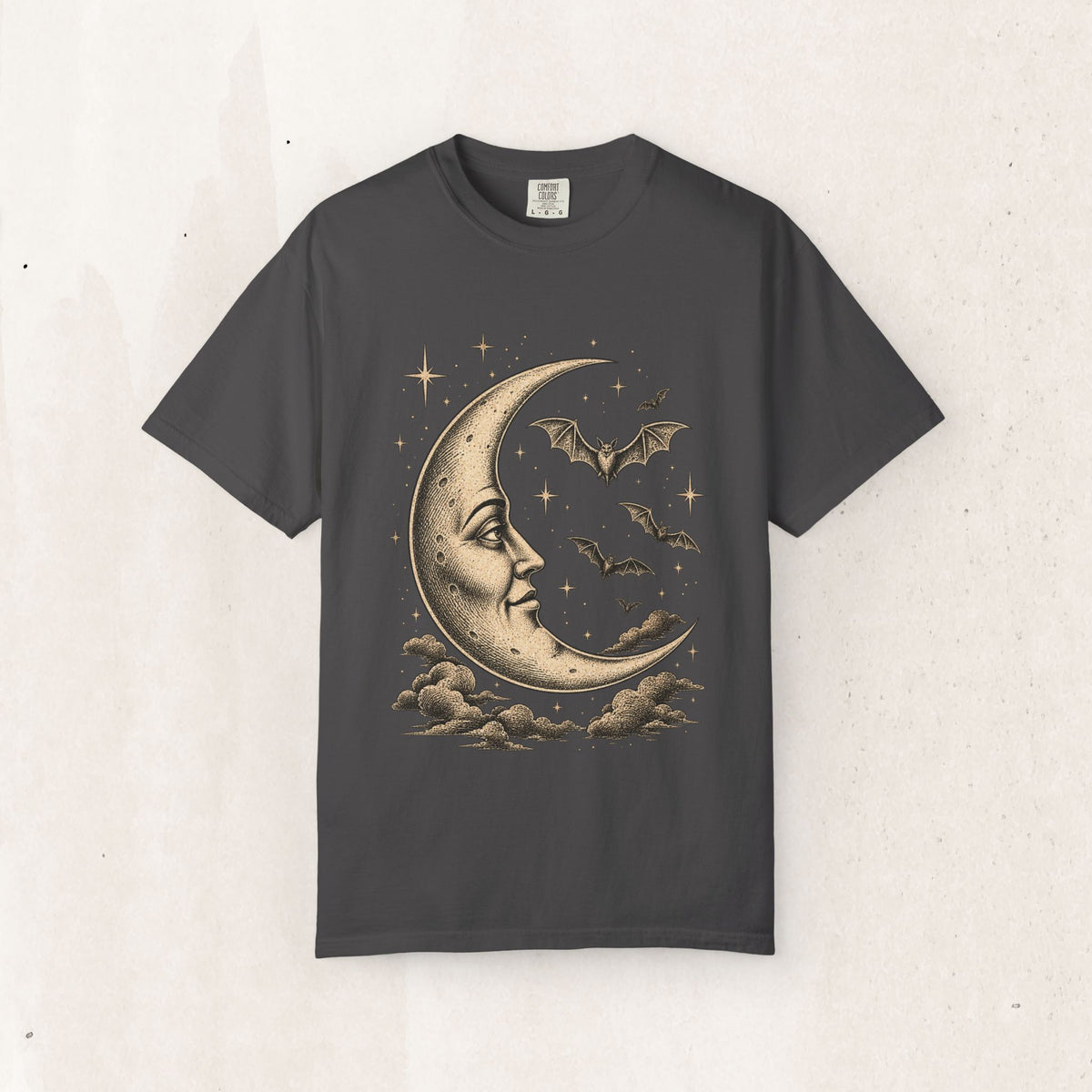 Crescent Moon & Bats Tee