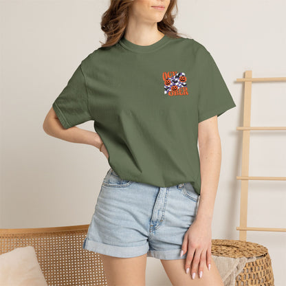 Embroidered Retro "October" Halloween Tee