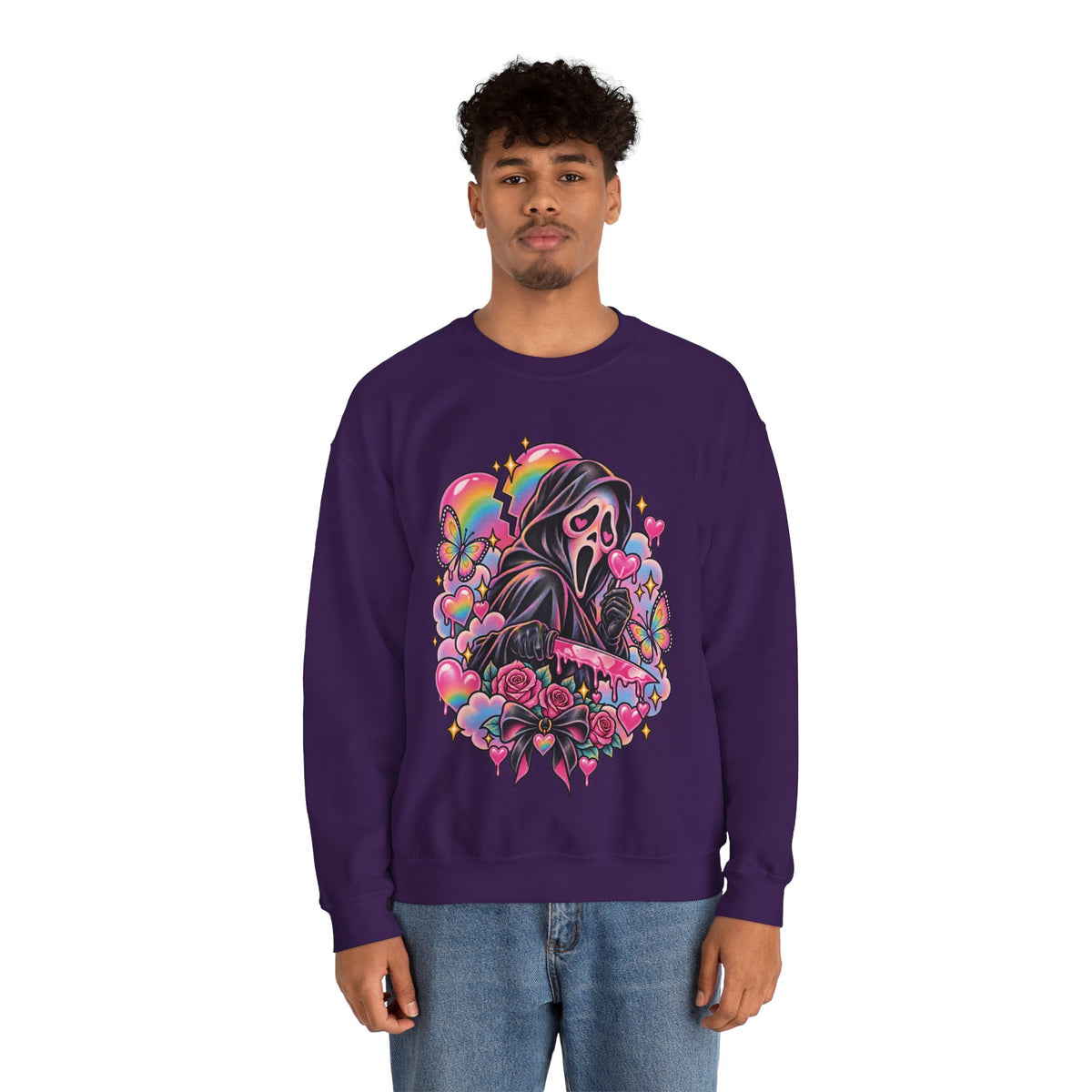 Ghostface Rainbow Crewneck Sweatshirt