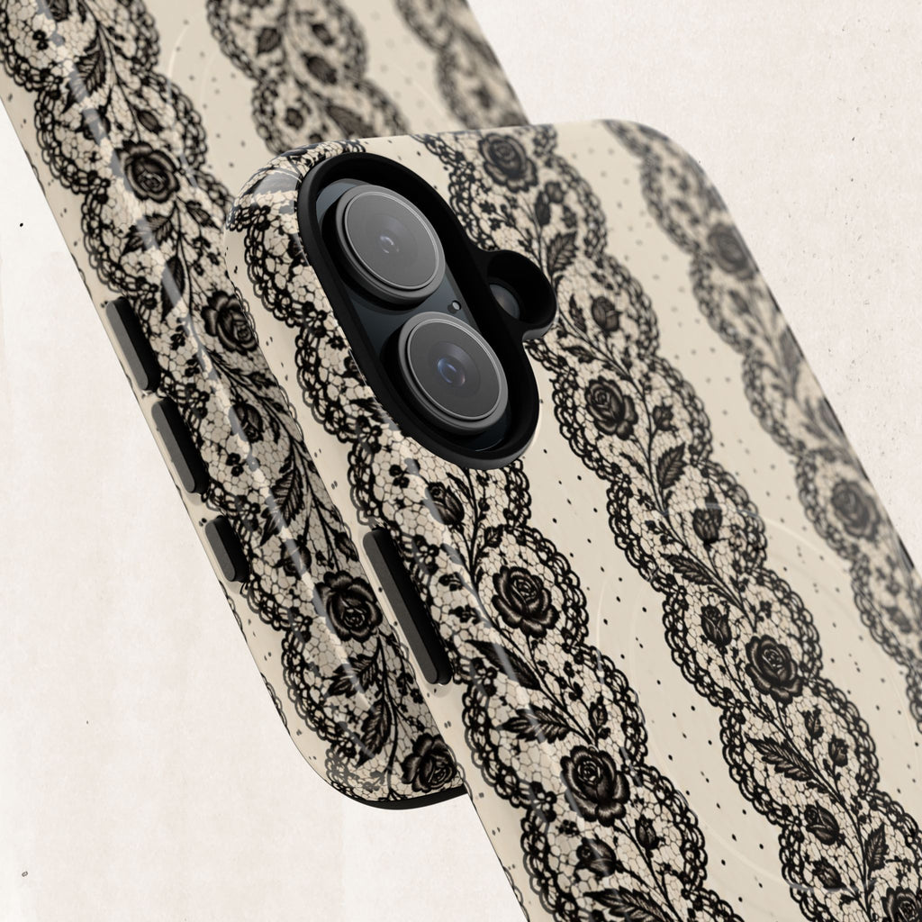 Lace Stripes Magnetic Phone Case