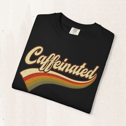 Caffeinated Retro Stripe Tee