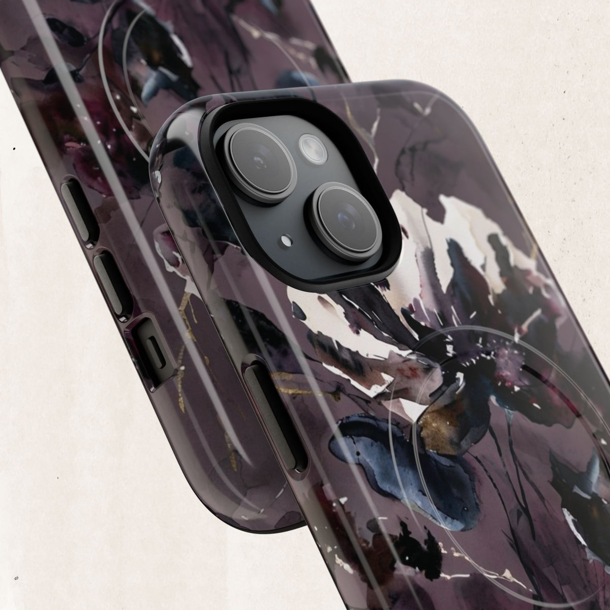 Floral Noir Magnetic Phone Case