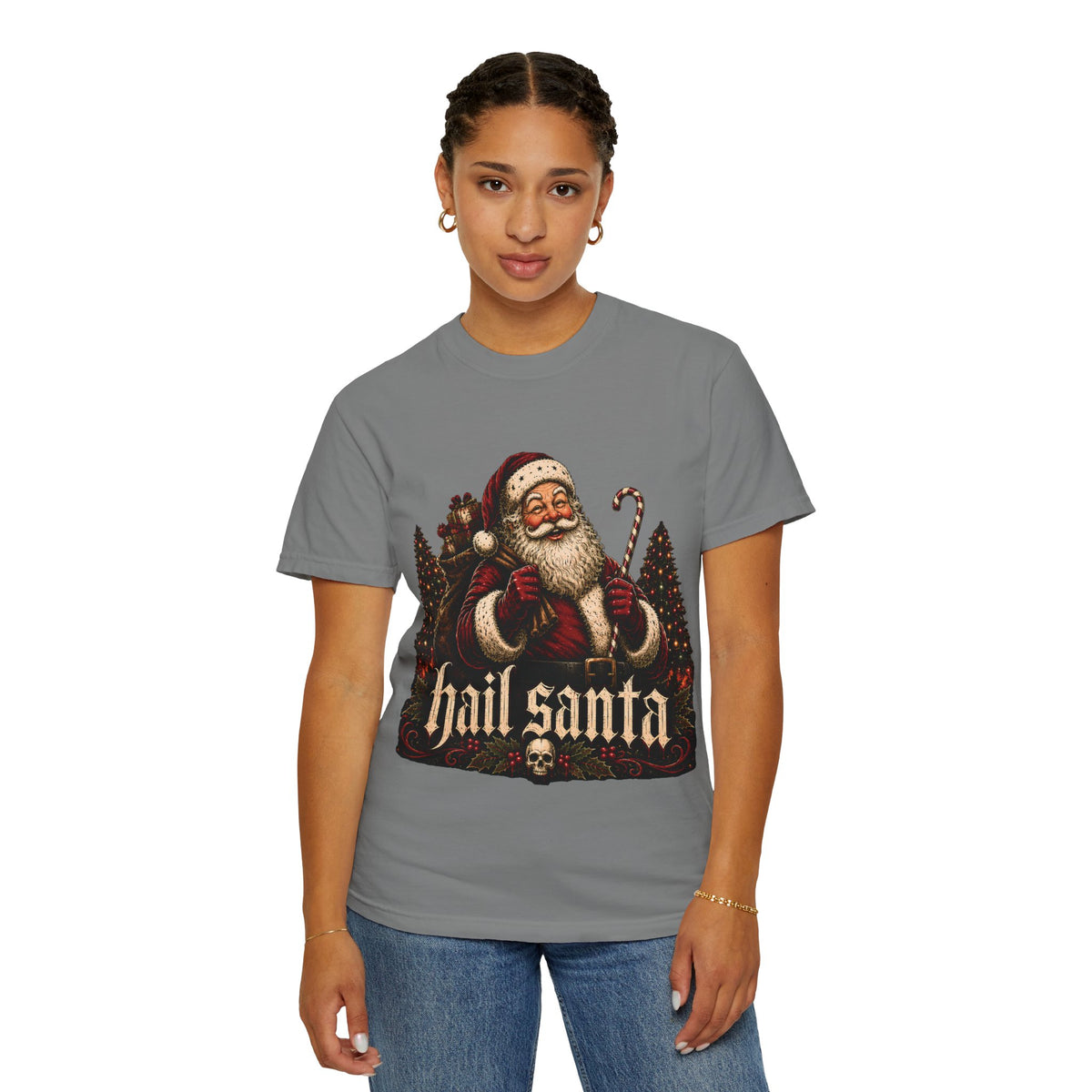Hail Santa Vintage Graphic Tee
