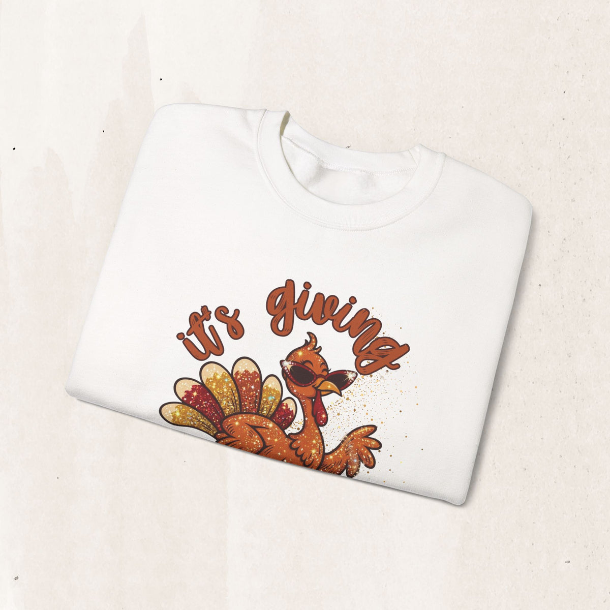 It’s Giving Thanks Thanksgiving Turkey Crewneck Sweatshirt, alternate view