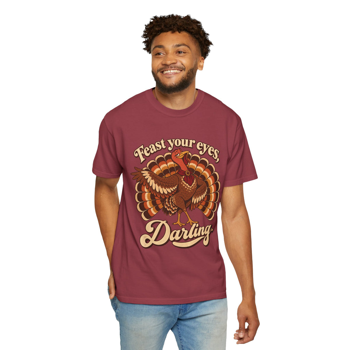 Thanksgiving 'Feast Your Eyes, Darling' Turkey Tee