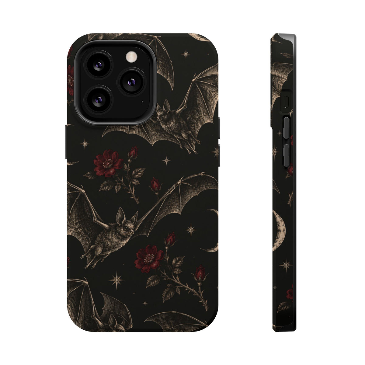 Gothic Bat & Moon Magnetic Phone Case, alternate view