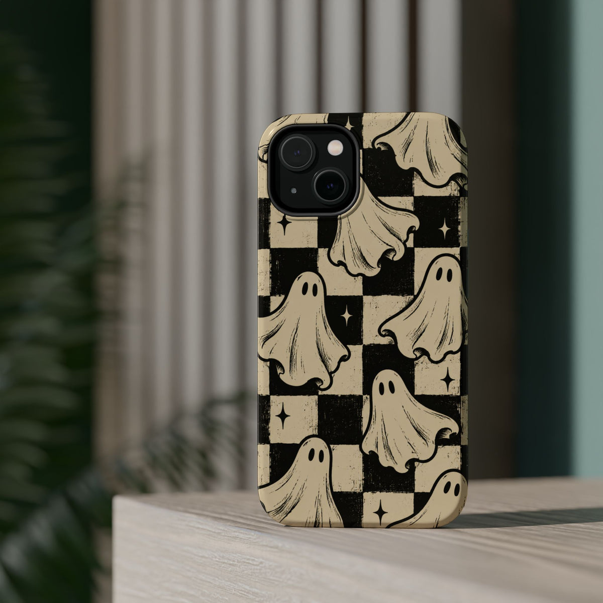 Ghost Checker Magnetic Phone Case, alternate view